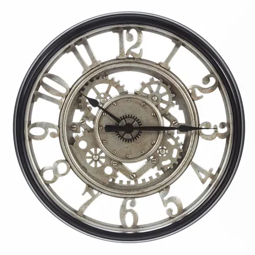 Horloge D. 60 cm CHRONOS Noir vue de face