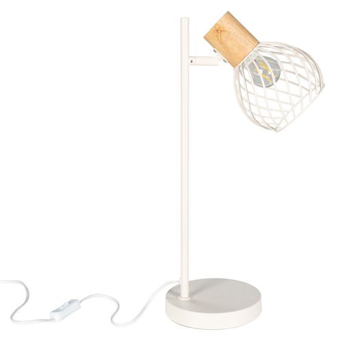 Lampe à poser H. 45 cm LUISIANA Blanc crème