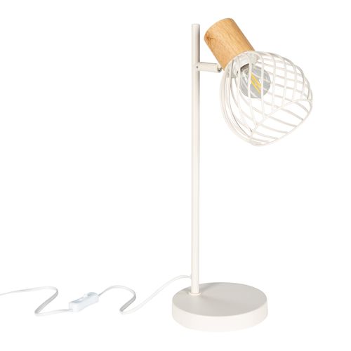 Lampe à poser H. 45 cm LUISIANA Blanc crème