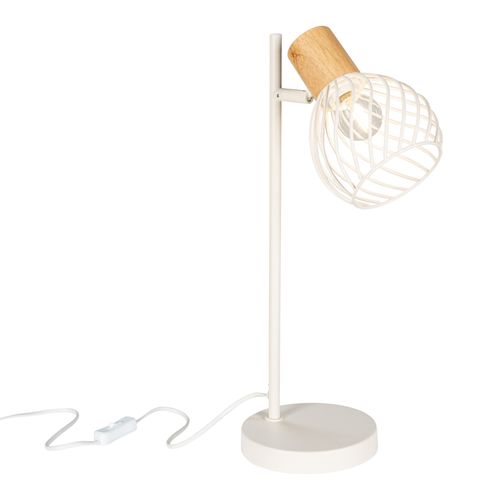 Lampe à poser H. 45 cm LUISIANA Blanc crème