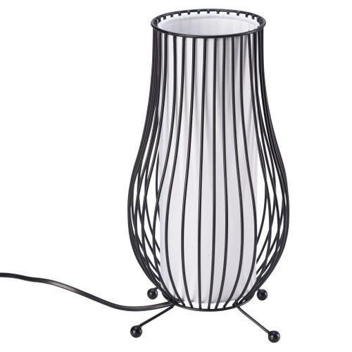 Lampe à poser H. 31,5 cm MOKA 2 Noire vue 3/4