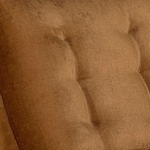 Fauteuil FORIO tissu moutarde vue détaillée