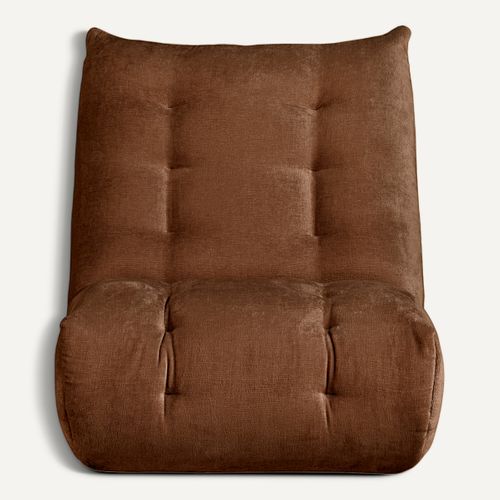 Fauteuil FORIO tissu terracotta vue de face