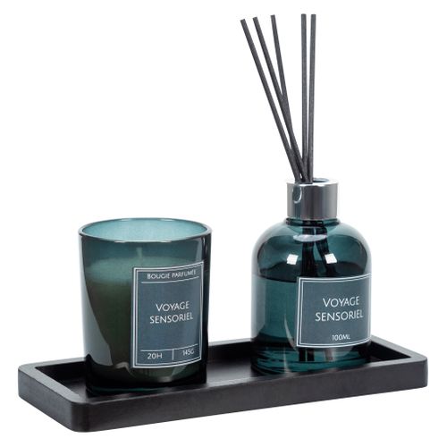 Coffret senteurs ALICIA Vert vue 3/4