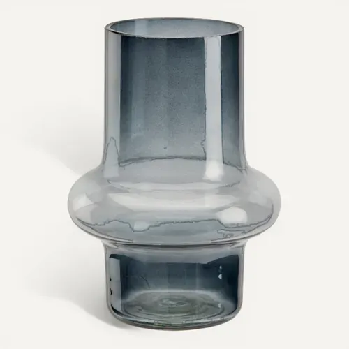 Vase H. 21 cm ASTRID Gris fumé vue 3/4