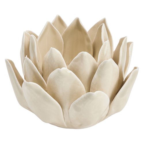 Photophore lotus H. 6 cm ARTEMIS Beige