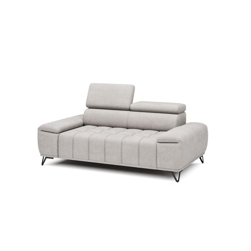 Canapé 2 places PALLADIO tissu eden blanc cassé