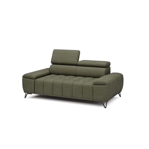 Canapé 2 places PALLADIO tissu eden vert vue de profil