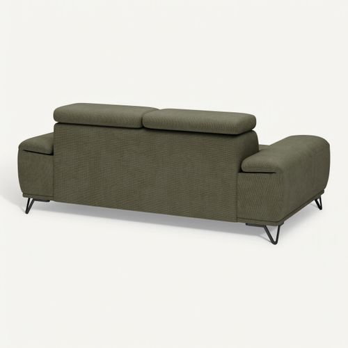 Canapé 2 places PALLADIO tissu eden vert vue de derrière