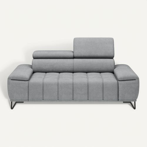 Canapé 2 places relax PALLADIO tissu eden gris