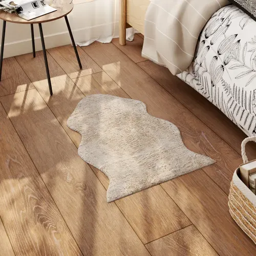 Tapis 55x80 cm HAPPY Beige vue d'ambiance 1