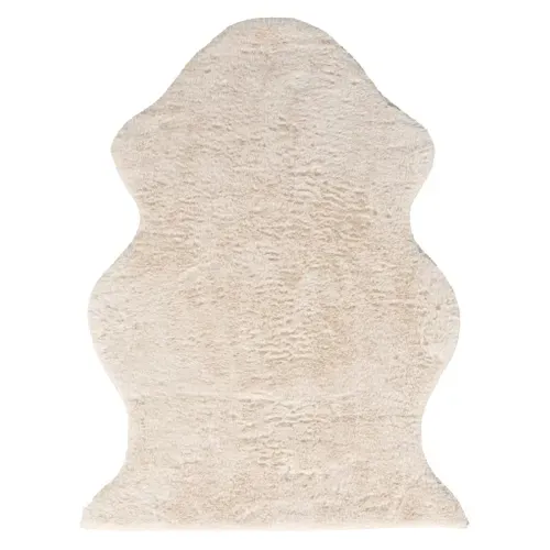 Tapis 55x80 cm HAPPY Beige vue de face