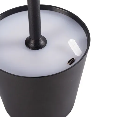 Lampe nomade IP44 H. 36 cm ALBA Noire vue accessoires