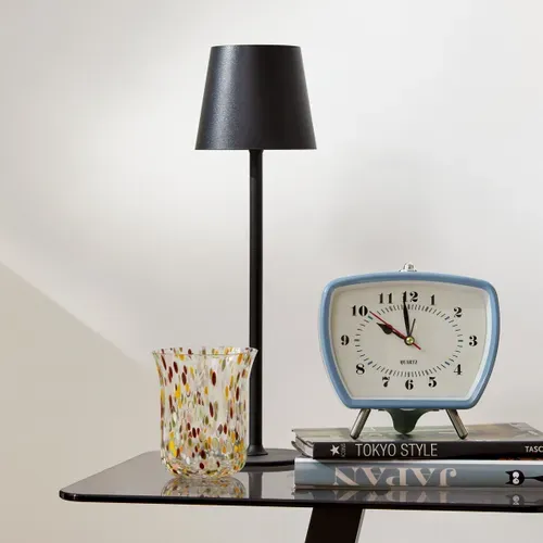 Lampe nomade IP44 H. 36 cm ALBA Noire vue d'ambiance 1