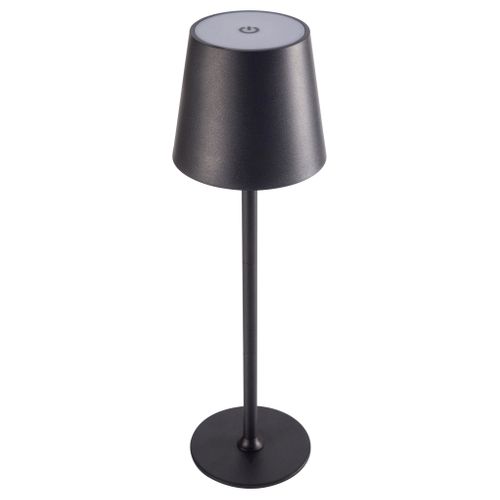 Lampe nomade IP44 H. 36 cm ALBA Noire vue de face