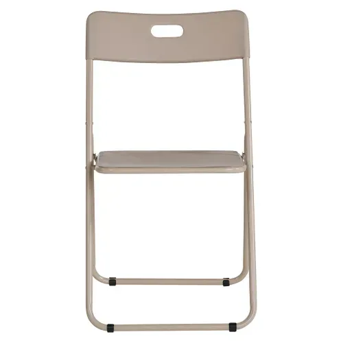Chaise pliante VIVA Beige vue de face