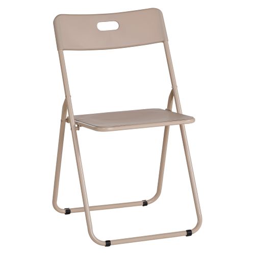 Chaise pliante VIVA Beige vue 3/4