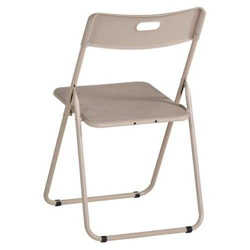 Chaise pliante VIVA Beige vue de derrière