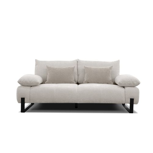 Canapé 2,5 places LUCCAS tissu madera ivoire