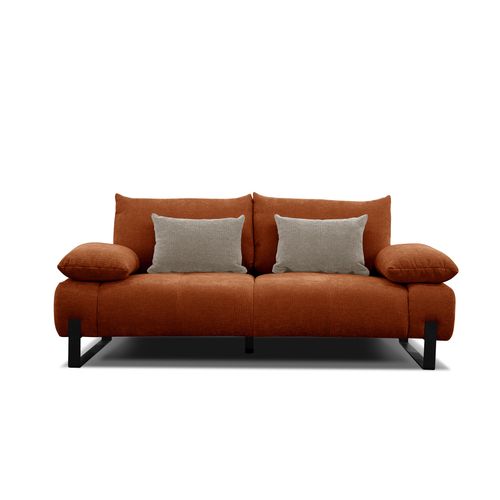 Canapé 2,5 places LUCCAS tissu madera terracotta
