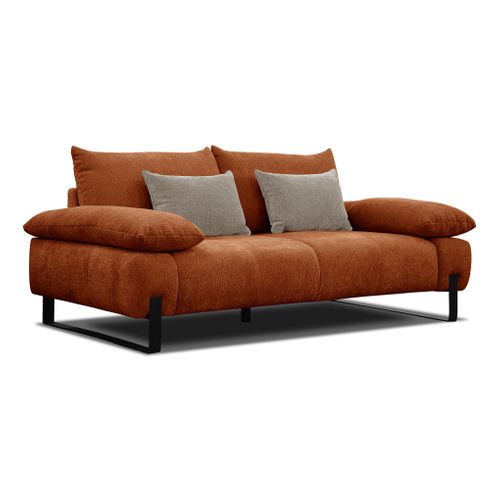 Canapé 2,5 places LUCCAS tissu madera terracotta