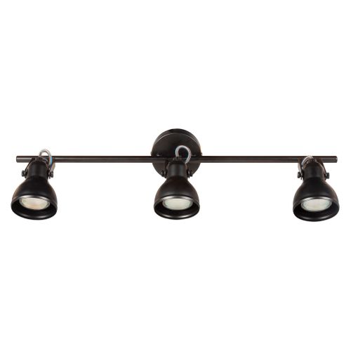 Spot 3 lumières L. 56,5 cm MYRO Noir vue de face