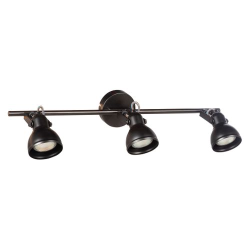 Spot 3 lumières L. 56,5 cm MYRO Noir vue 3/4
