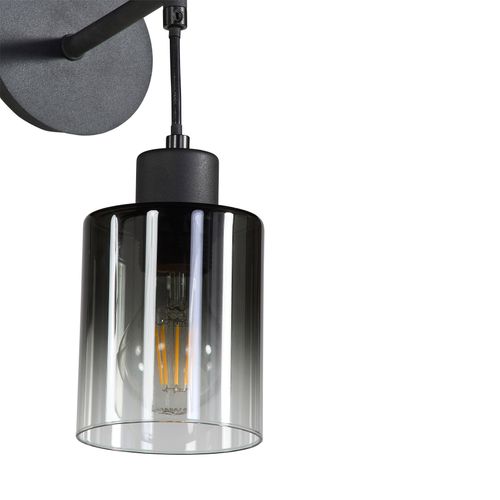 Applique verre H. 28 cm LOLA Noire vue détaillée
