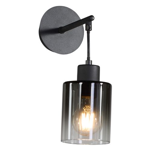 Applique verre H. 28 cm LOLA Noire