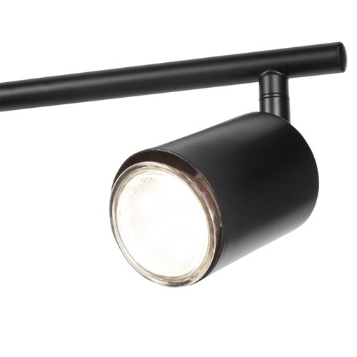 Plafonnier 4 lumières L. 70 cm KLEMO Noir vue détaillée