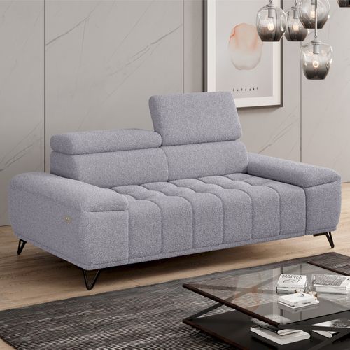 Canapé 3 places relax PALLADIO tissu bubble gris