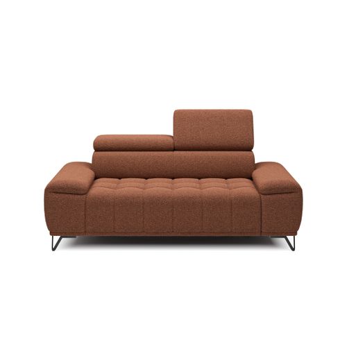 Canapé 3 places relax PALLADIO tissu bubble terracotta