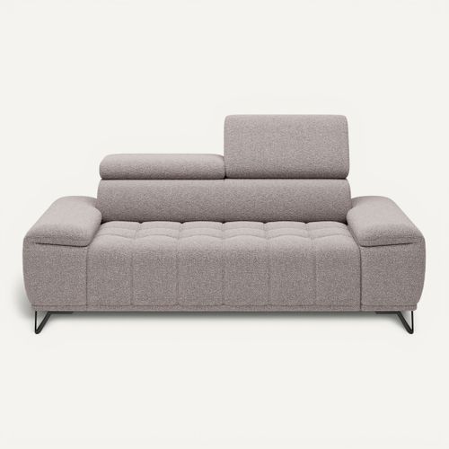 Canapé 3 places PALLADIO tissu bubble beige vue de face