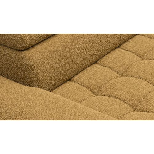 Canapé 3 places PALLADIO tissu bubble jaune vue détaillée