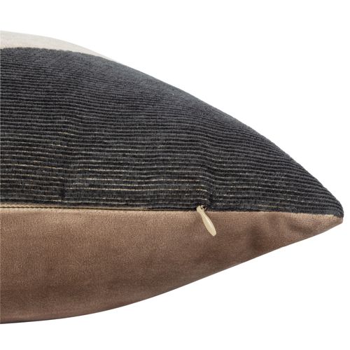 Coussin 45x45 cm ALANE Beige/noir vue détaillée