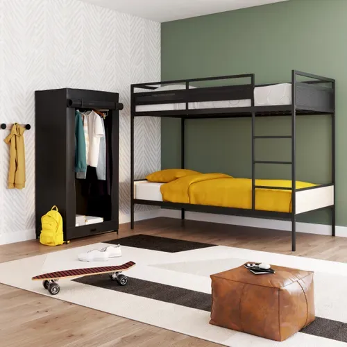 Armoire intissé 70x148 cm  Noir vue d'ambiance 1