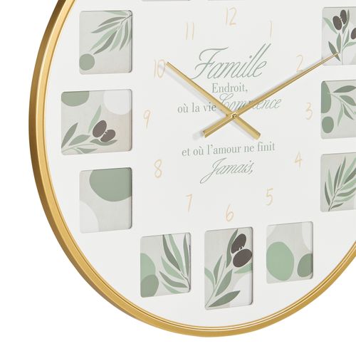 Horloge avec cadres Ø 76 cm LILA Vert vue détaillée