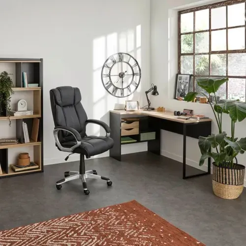 Horloge Ø 76 cm STATION 3 Noir