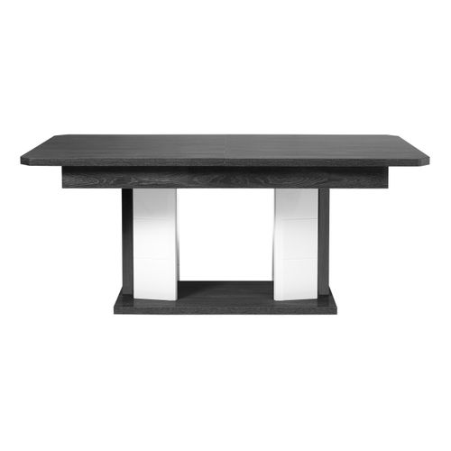 Table L.190/230 + allonge MATERA Blanc/imitation chêne gris