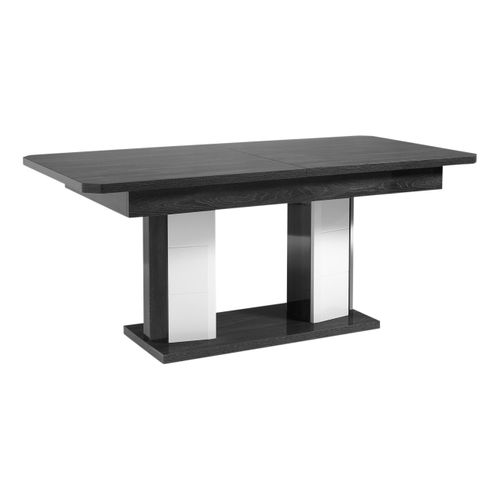 Table L.190/230 + allonge MATERA Blanc/imitation chêne gris