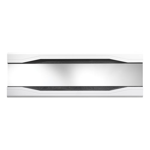 Miroir rectangulaire L.180 MATERA Blanc/imitation chêne gris vue de face