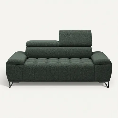 Canapé 2 places PALLADIO tissu bubble vert