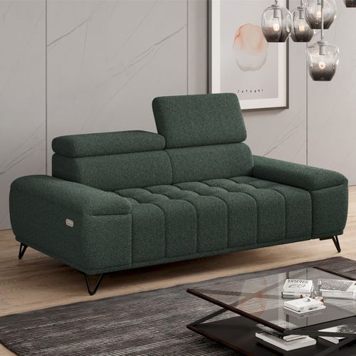 Canapé 2 places relax PALLADIO tissu bubble vert
