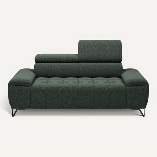 Canapé 2 places relax PALLADIO tissu bubble vert vue de face