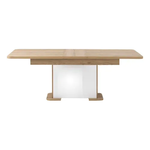 Table extensible L. 180/220 cm PALAZZO imitation chêne/ blanc