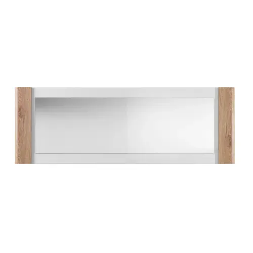 Miroir PALAZZO imitation chêne/ blanc vue de face