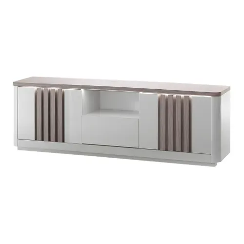 Meuble TV  L 170 PESARO Imitation chêne/gris