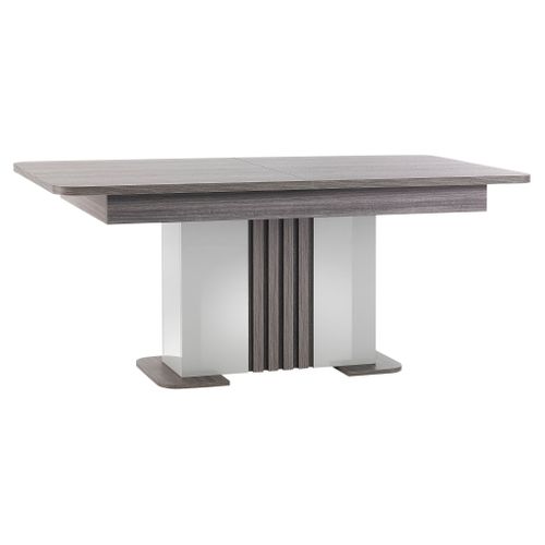 Table rectangulaire 1 allonge PESARO Imitation chêne/gris