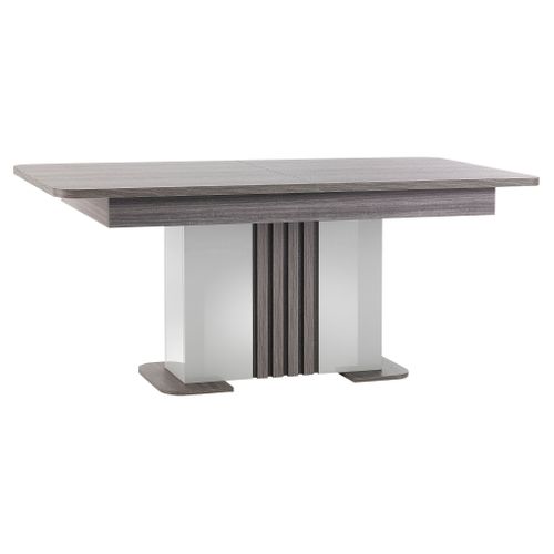 Table rectangulaire 1 allonge PESARO Imitation chêne/gris