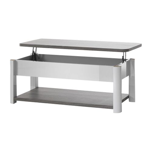Table basse PESARO Imitation chêne/gris